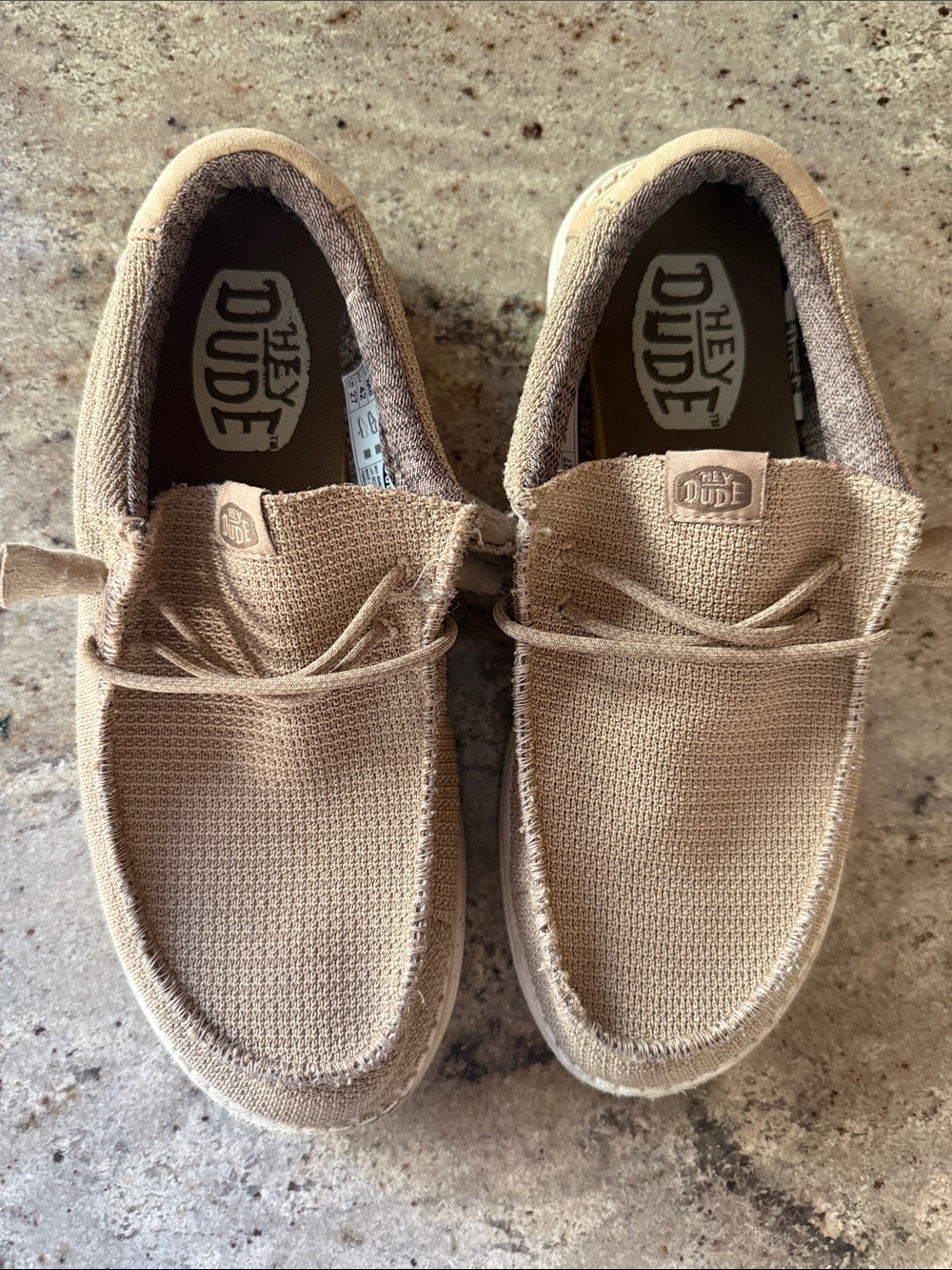 Hey Dude Wally Stretch Slip-On Shoes in Tan